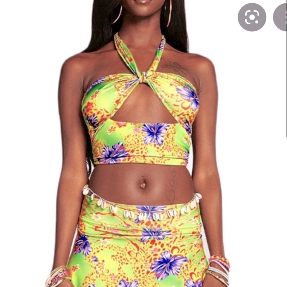 I.AM.GIA Isabella Top Hawaiian print